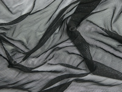 Сетка стрейч (7,81м/кг), 80 гр/м2, шир.160 см, цвет чёрный - купить в Прокопьевске. Цена 1 911.27 руб.