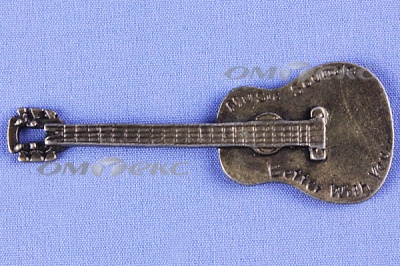 Декоративный элемент для творчества из металла "Гитара"  - купить в Прокопьевске. Цена: 19.99 руб.