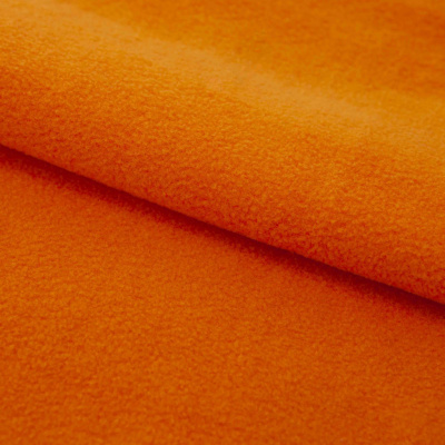 Флис DTY 16-1358, 250 г/м2, шир. 150 см, цвет оранжевый - купить в Прокопьевске. Цена 640.46 руб.