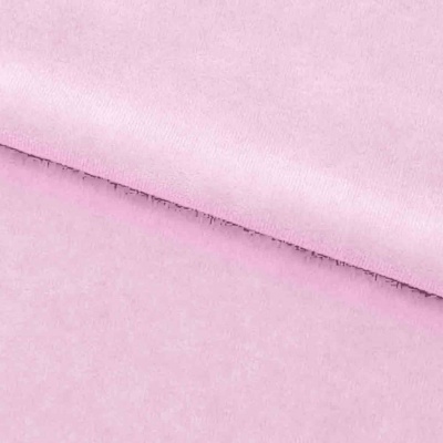 Велюр JS LIGHT 1, 220 гр/м2, шир.150 см, (3,3 м/кг), цвет бл.розовый - купить в Прокопьевске. Цена 1 055.34 руб.
