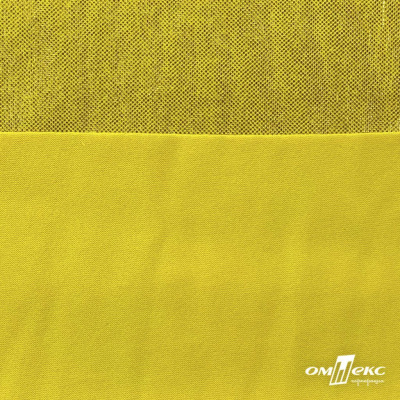 Трикотажное полотно голограмма, шир.140 см, #602 -жёлтый/жёлтый - купить в Прокопьевске. Цена 385.88 руб.