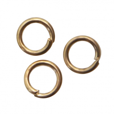 Кольцо  соединительное для бижутерии 4 мм, цв.-золото - купить в Прокопьевске. Цена: 0.41 руб.