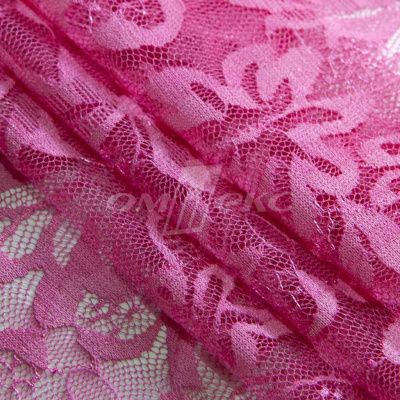 Кружевное полотно стрейч XD-WINE, 100 гр/м2, шир.150см, цвет розовый - купить в Прокопьевске. Цена 1 851.10 руб.