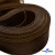Регилиновая лента, шир.80мм, (уп.25 ярд), цв.- коричневый - купить в Прокопьевске. Цена: 648.89 руб.