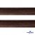 Кант атласный 074, шир. 12 мм (в упак. 65,8 м), цвет коричневый - купить в Прокопьевске. Цена: 237.16 руб.