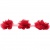 Тесьма плетеная "Рюш", упак. 9,14 м, цвет красный - купить в Прокопьевске. Цена: 46.82 руб.