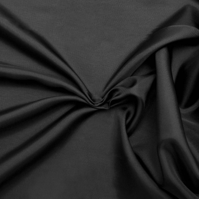 Ткань подкладочная 220T, TR 55/45, черный/Black 85 г/м2, шир.145 см. - купить в Прокопьевске. Цена 211.66 руб.