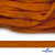 Шнур плетеный (плоский) d-12 мм, (уп.90+/-1м), 100% полиэстер, цв.267 - оранжевый - купить в Прокопьевске. Цена: 8.62 руб.