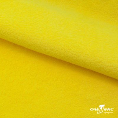 Флис DTY 14-0760, 240 г/м2, шир. 150 см, цвет яркий желтый - купить в Прокопьевске. Цена 640.46 руб.