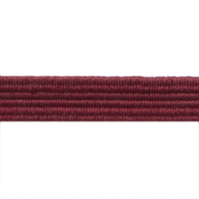 Резиновые нити с текстильным покрытием, шир. 6 мм ( упак.30 м/уп), цв.- 88-бордо - купить в Прокопьевске. Цена: 155.22 руб.