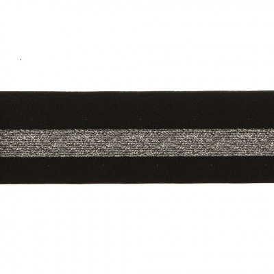 #2/6-Лента эластичная вязаная с рисунком шир.52 мм (45,7+/-0,5 м/бобина) - купить в Прокопьевске. Цена: 69.33 руб.