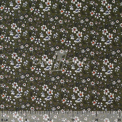 Плательная ткань "Фламенко" 11.2, 80 гр/м2, шир.150 см, принт растительный - купить в Прокопьевске. Цена 259.21 руб.