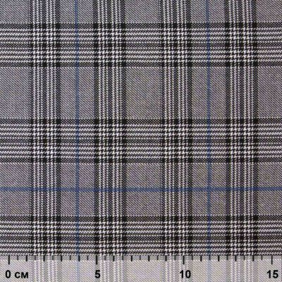 Ткань костюмная "Клер" 80% P, 16% R, 4% S, 200 г/м2, шир.150 см,#3 цв-серый/синий - купить в Прокопьевске. Цена 412.02 руб.