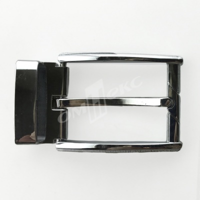 Пряжка металлическая для мужского ремня 845005А#2 (шир.ремня 40 мм), цв.-никель - купить в Прокопьевске. Цена: 111.41 руб.