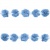 Тесьма плетеная "Рюш", упак. 9,14 м, цвет голубой - купить в Прокопьевске. Цена: 45.87 руб.