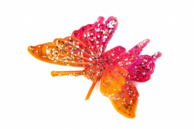 Бабочка декоративная пластиковая #10 - купить в Прокопьевске. Цена: 7.09 руб.