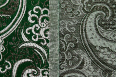 Ткань костюмная жаккард, 135 гр/м2, шир.150см, цвет зелёный№4 - купить в Прокопьевске. Цена 441.94 руб.