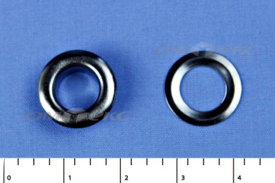 Люверсы металлические, блочка/кольцо, №5 (8 мм) упак.1000 шт- цв.никель - купить в Прокопьевске. Цена: 392 руб.