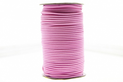 0370-1301-Шнур эластичный 3 мм, (уп.100+/-1м), цв.141- розовый - купить в Прокопьевске. Цена: 459.62 руб.