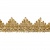Тесьма металлизированная 0384-0240, шир. 40 мм/уп. 25+/-1 м, цвет золото - купить в Прокопьевске. Цена: 490.74 руб.