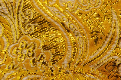 Ткань костюмная жаккард №12, 140 гр/м2, шир.150см, цвет жёлтый - купить в Прокопьевске. Цена 383.29 руб.