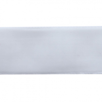 Лента бархатная нейлон, шир.25 мм, (упак. 45,7м), цв.01-белый - купить в Прокопьевске. Цена: 981.09 руб.
