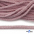 Шнур плетеный d-6 мм круглый, 70% хлопок 30% полиэстер, уп.90+/-1 м, цв.1087-розовый - купить в Прокопьевске. Цена: 594 руб.