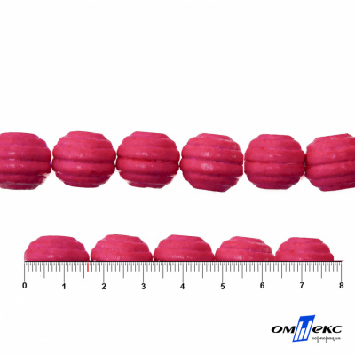 0309-Бусины деревянные "ОмТекс", 16 мм, упак.50+/-3шт, цв.023-розовый - купить в Прокопьевске. Цена: 62.22 руб.