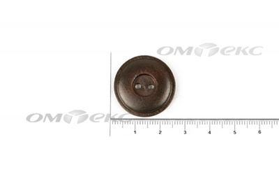 Пуговица деревянная круглая №54 (25мм) - купить в Прокопьевске. Цена: 4.12 руб.