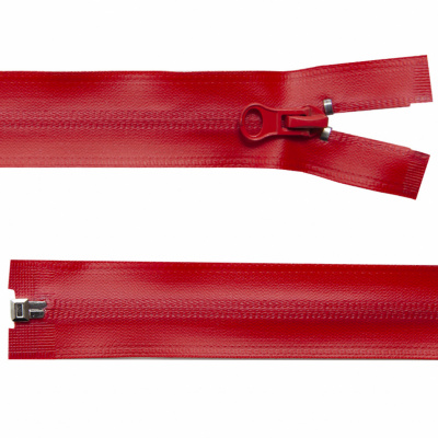Молния водонепроницаемая PVC Т-7, 60 см, разъемная, цвет (820) красный - купить в Прокопьевске. Цена: 49.39 руб.