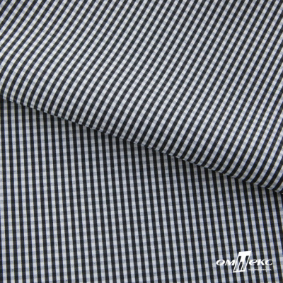 Ткань сорочечная Клетка Виши, 115 г/м2, 58% пэ,42% хл, шир.150 см, цв.6-черный, (арт.111) - купить в Прокопьевске. Цена 306.69 руб.