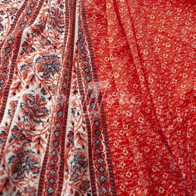 Плательная ткань "Фламенко" 24.1, 80 гр/м2, шир.150 см, принт этнический - купить в Прокопьевске. Цена 241.49 руб.