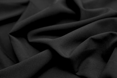 Костюмная ткань с вискозой "Флоренция", 195 гр/м2, шир.150см, цвет чёрный - купить в Прокопьевске. Цена 502.24 руб.