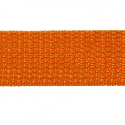 Стропа текстильная, шир. 25 мм (в нам. 50+/-1 ярд), цвет оранжевый - купить в Прокопьевске. Цена: 409.94 руб.