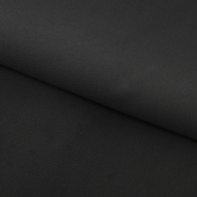Костюмная ткань "Элис", 220 гр/м2, шир.150 см, цвет чёрный - купить в Прокопьевске. Цена 308 руб.