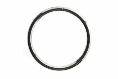 Кольцо металлическое №40 мм, цв.-никель - купить в Прокопьевске. Цена: 4.45 руб.
