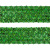 Тесьма с пайетками D4, шир. 35 мм/уп. 25+/-1 м, цвет зелёный - купить в Прокопьевске. Цена: 1 308.30 руб.