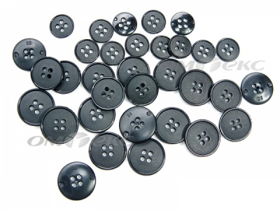 51926/15 мм (4 пр) черные пуговицы (брючные) - купить в Прокопьевске. Цена: 1.50 руб.