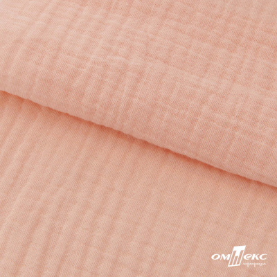 Ткань Муслин, 100% хлопок, 125 гр/м2, шир. 140 см #201 цв.(18)-розовый персик - купить в Прокопьевске. Цена 464.97 руб.