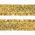 Тесьма с пайетками D16, шир. 35 мм/уп. 25+/-1 м, цвет золото - купить в Прокопьевске. Цена: 1 281.60 руб.