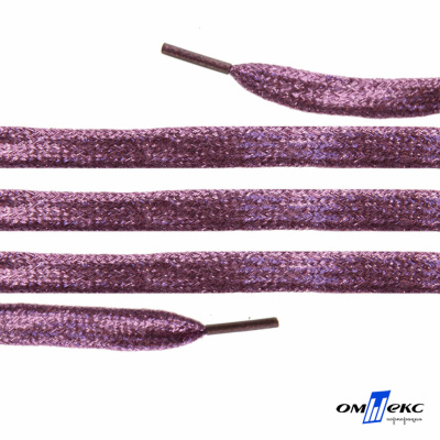 Шнурки #107-01, плоские 130 см, цв.розовый металлик - купить в Прокопьевске. Цена: 35.45 руб.
