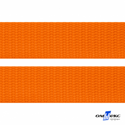 Оранжевый- цв.523 -Текстильная лента-стропа 550 гр/м2 ,100% пэ шир.20 мм (боб.50+/-1 м) - купить в Прокопьевске. Цена: 318.85 руб.