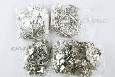 Крючки брючные 4 шипа "Стром" 144 шт. никель - купить в Прокопьевске. Цена: 383.97 руб.
