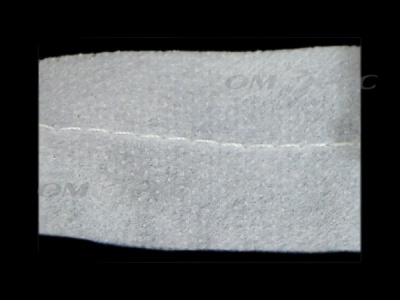 WS7225-прокладочная лента усиленная швом для подгиба 30мм-белая (50м) - купить в Прокопьевске. Цена: 16.71 руб.
