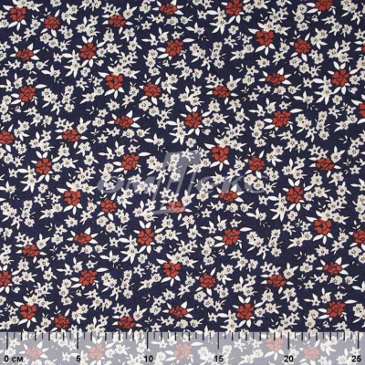 Плательная ткань "Фламенко" 7.2, 80 гр/м2, шир.150 см, принт растительный - купить в Прокопьевске. Цена 239.03 руб.