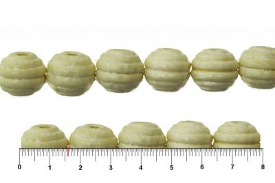 0309-Бусины деревянные "ОмТекс", 16 мм, упак.50+/-3шт, цв.035-белый - купить в Прокопьевске. Цена: 62.22 руб.