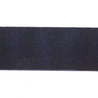 Лента бархатная нейлон, шир.25 мм, (упак. 45,7м), цв.180-т.синий - купить в Прокопьевске. Цена: 800.84 руб.