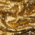 Трикотажное полотно, Сетка с пайетками,188 гр/м2, шир.140 см, цв.-тем.золото (#51) - купить в Прокопьевске. Цена 505.15 руб.