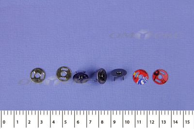 Кнопки магнитные МКМ-02, диам. 18 мм, чёрный никель - купить в Прокопьевске. Цена: 14.49 руб.