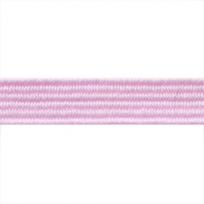 Резиновые нити с текстильным покрытием, шир. 6 мм ( упак.30 м/уп), цв.- 80-розовый - купить в Прокопьевске. Цена: 155.22 руб.